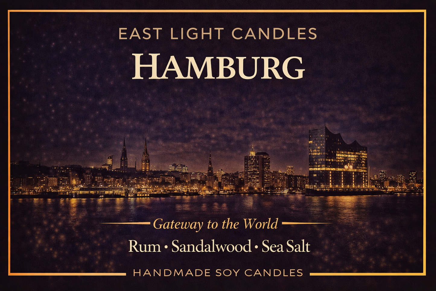 Hamburg Candle – Cozy City Candle – Travel Candle – Gift for Hamburg Lovers – Handmade Soy Candle