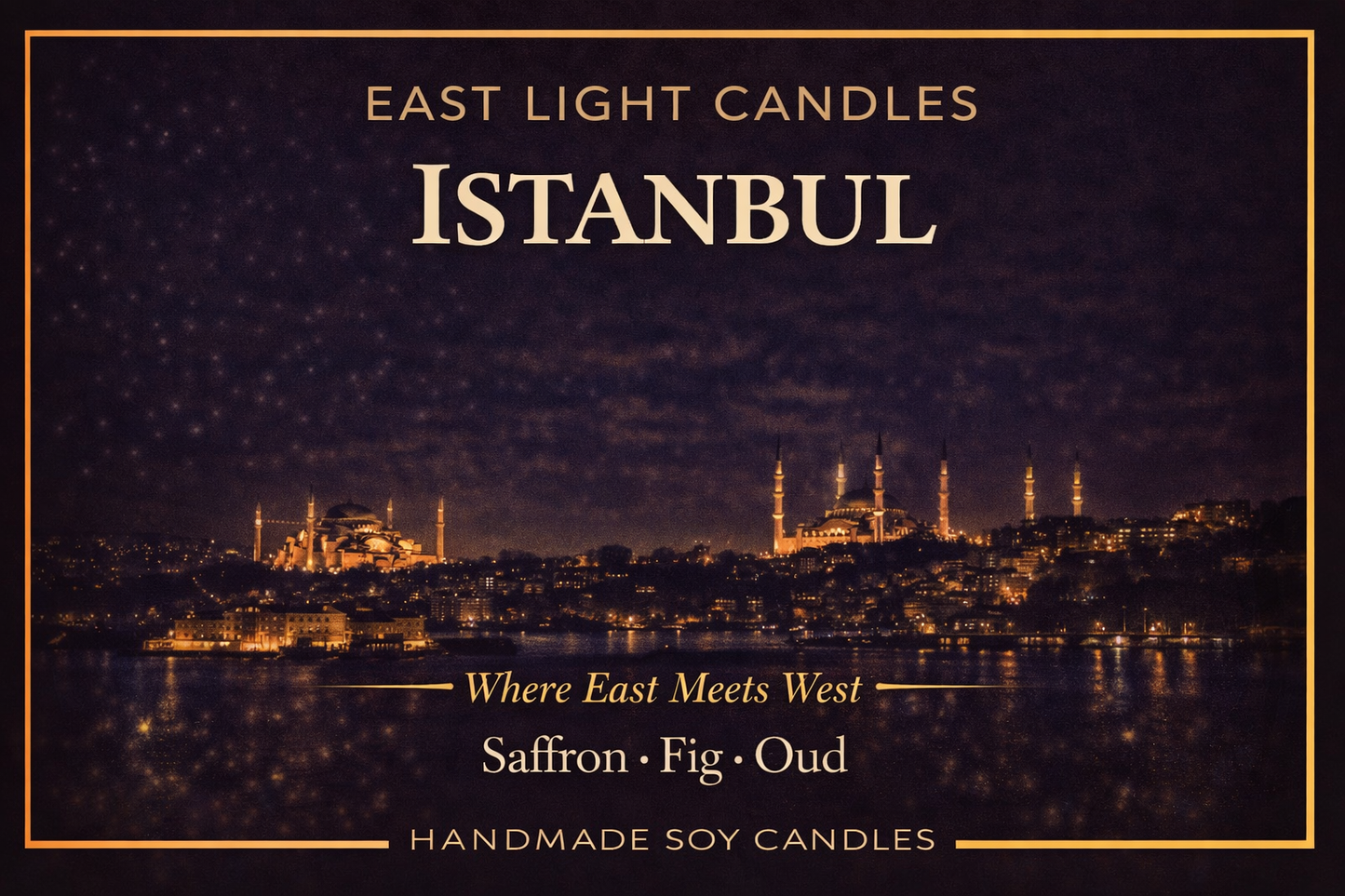 Istanbul Candle – Cozy City Candle – Travel Candle – Gift for Istanbul Lovers – Handmade Soy Candle