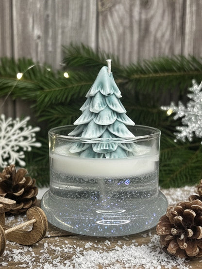 Duftkerze When it Snows  | Kerze Kuppelglas 250ml | Winter | Kerze Handgemacht |  Bookish Candle | Soy Vegan Candle | Hygge Candle