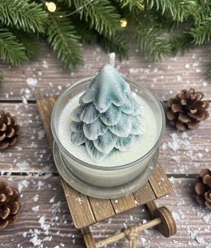 Duftkerze When it Snows  | Kerze Kuppelglas 250ml | Winter | Kerze Handgemacht |  Bookish Candle | Soy Vegan Candle | Hygge Candle
