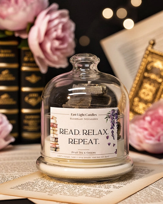 Duftkerze Sojawachs - Read•Relax | Bookish Kerze Handgemacht