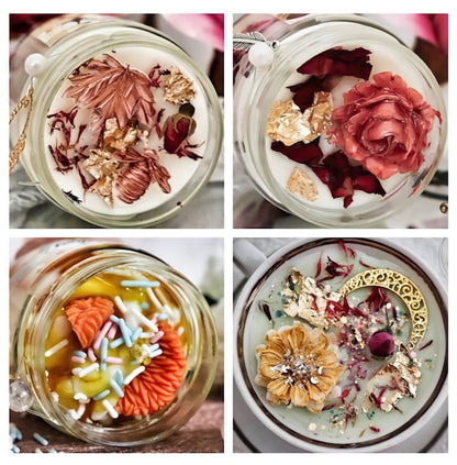 Herbology Kerze | Wizard Buchkerze | Handgemachte Duftkerze Sojawachs | Vegane Kerze personalisierbar | Geschenkidee für Kerzen Fans