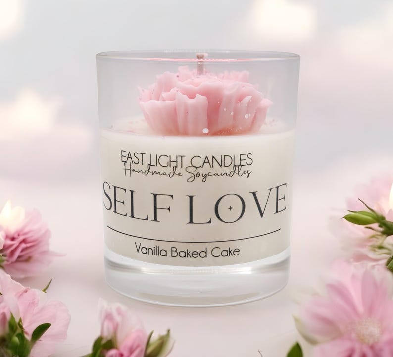 Duftkerze Zitat | Self Love Kerze  | Handgemachte Duftkerze Sojawachs | Vegane Kerze personalisiert | Geschenkidee