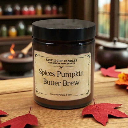 Spices Pumpkin Butter Brew Kerze | Wizard Kerze | Handgemachte Duftkerze Sojawachs | Vegane Kerze | Geschenkidee für Wizard Fans