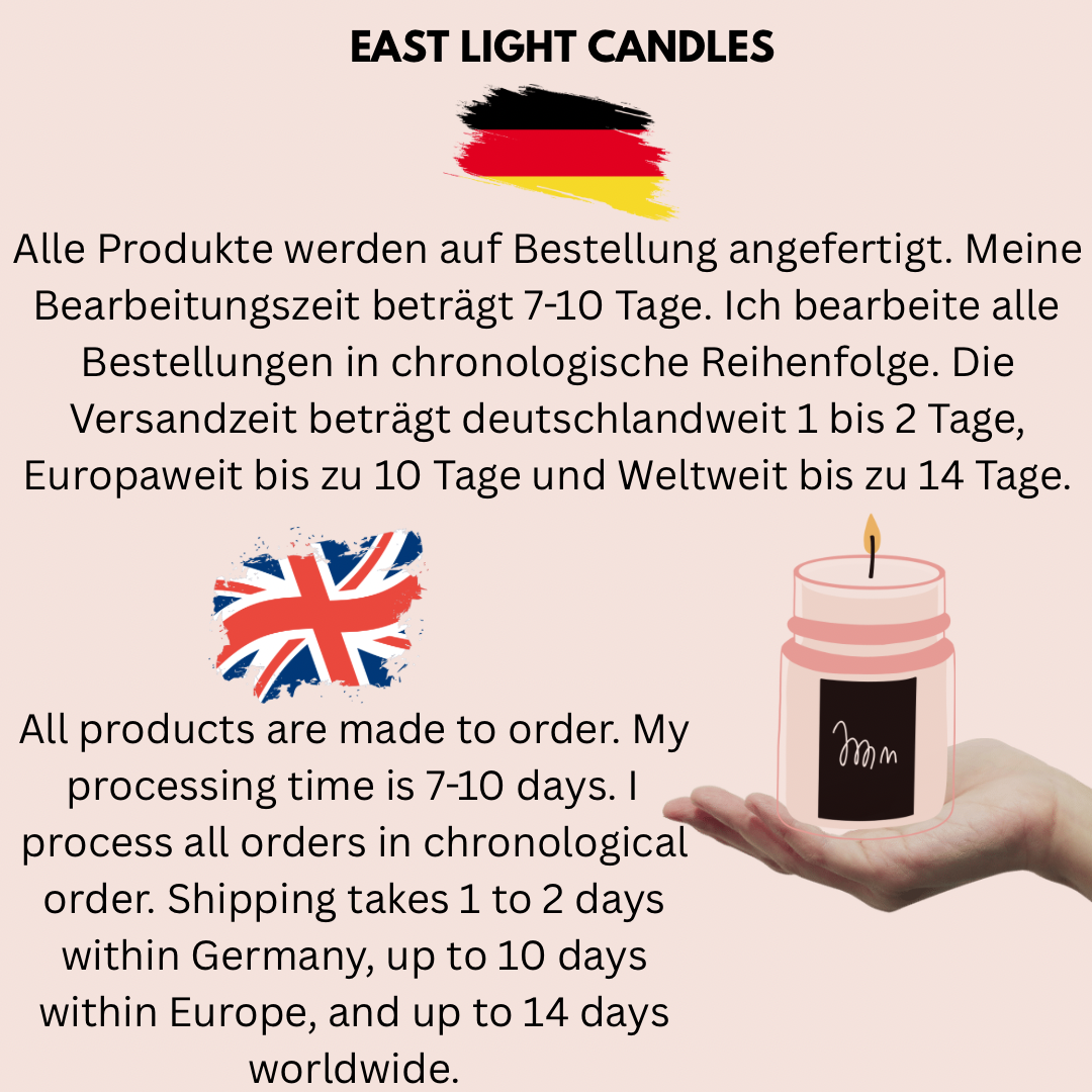 Fairground Sweets Kerze in Tasse | Dessert Candle | Geschenkidee | Handmade Soy Candle | Süße Dekokerze