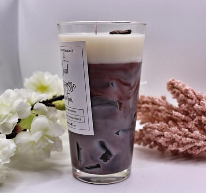 Iced Espresso Martini Kerze  | Foodcandle Handgemacht | Duftkerze Sojawachs Kerzengel| Natürliche Kerze personalisierbar | Geschenkidee