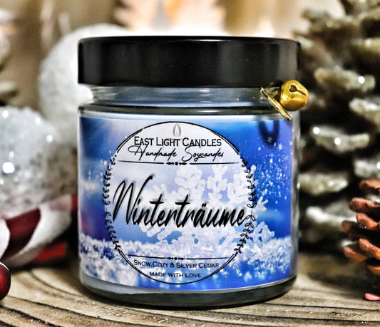 Winterträume | Winter Weihnachten Sojakerze handgemacht | Geschenk Weihnachten | Hygge Duftkerze | East Light Candles