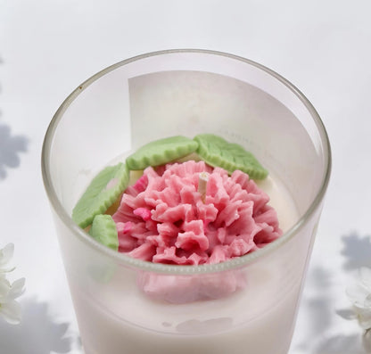 Fresh Cut Flowers Kerze | Buchkerze Handgemachte | Duftkerze Sojawachs | Vegane Kerze personalisiert | Geschenkidee für Kerzenfans