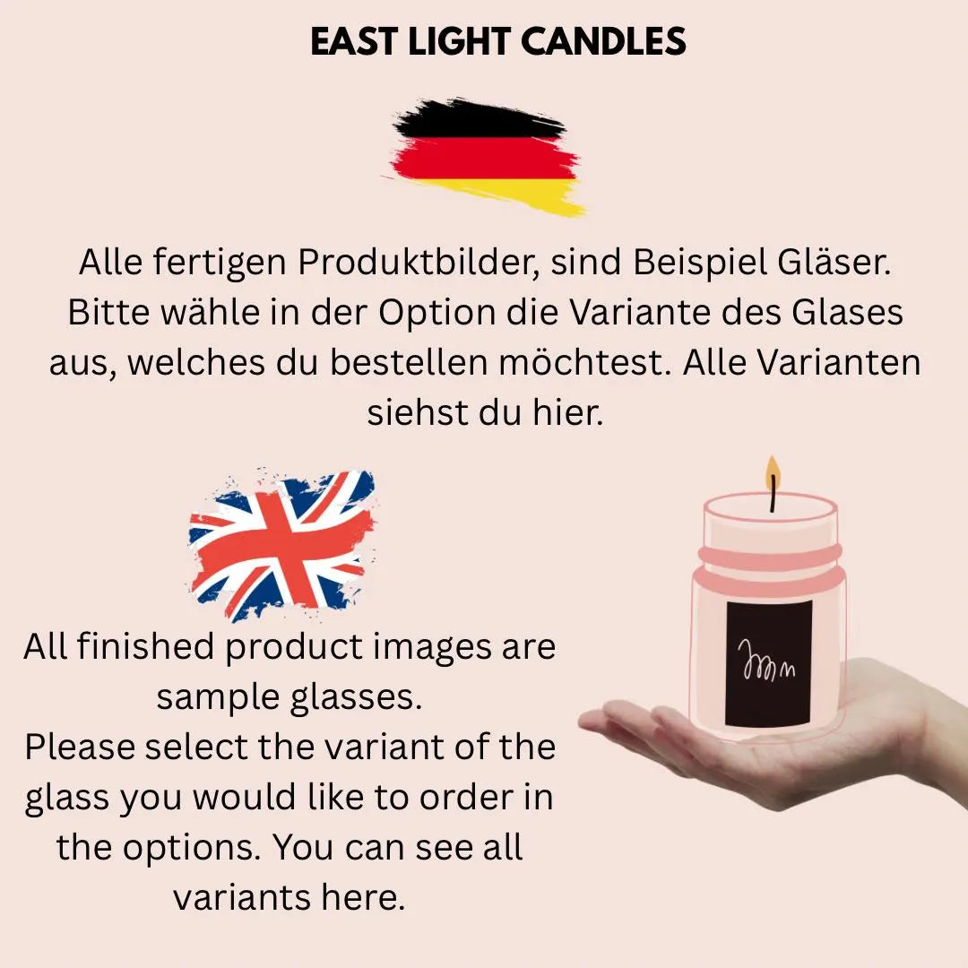 Flieder Vanilla Duftkerze | Rosenbouquet Kerze mit Spruch (Kopie)