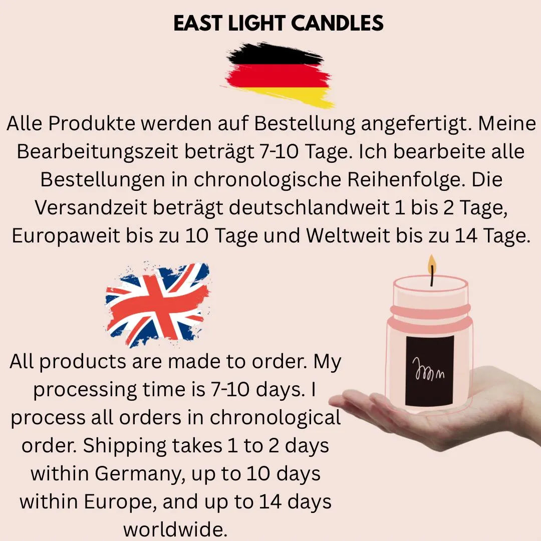 Reece Kerze | Buchkerze | Handgemachte Duftkerze Sojawachs | Vegane Kerze personalisiert | Geschenkidee für Kerzen Fans