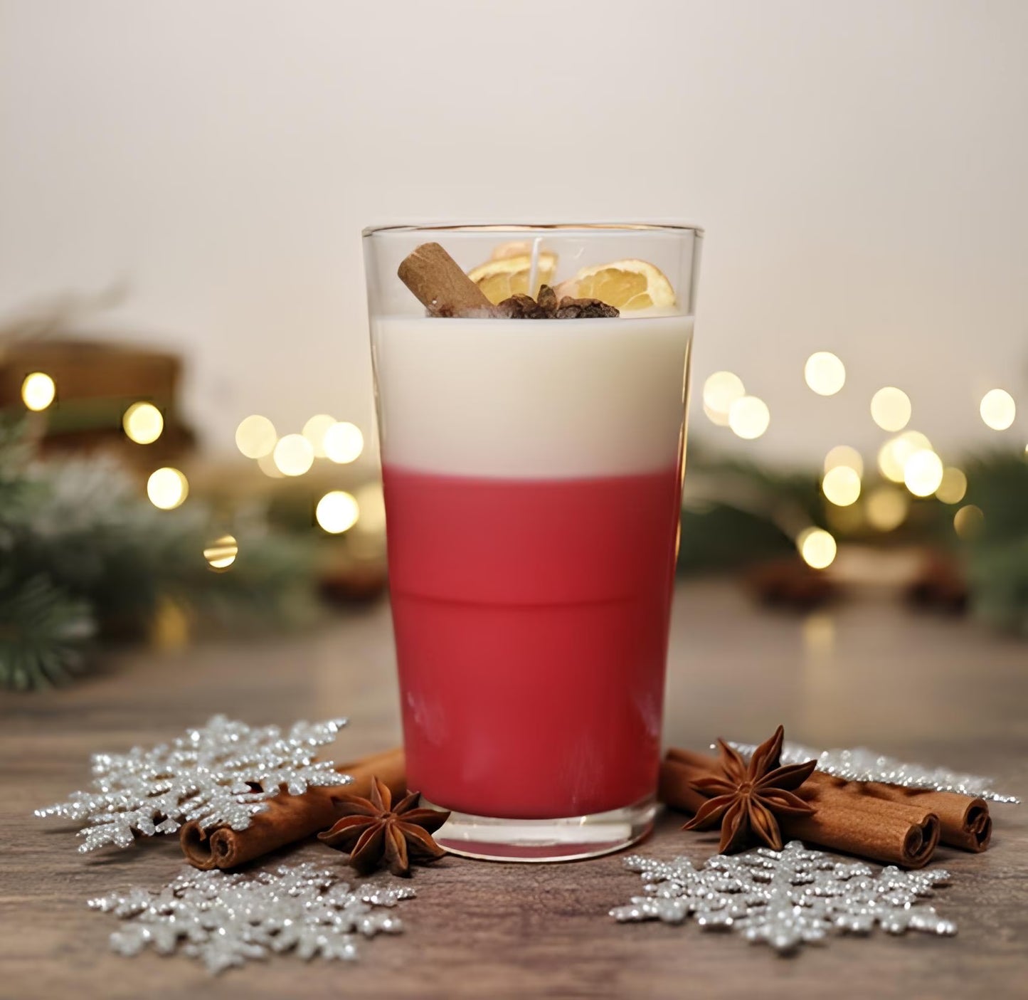 Hot Winter Punch Kerze | Winter-Weihnachten | handgemachte Duftkerze | Foodcandle | Sojawachskerze & Kerzengelkerze